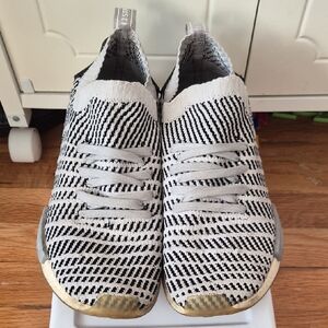 Adidas Boost Gray Black Slip-on Men's Sneakers Size 11